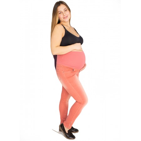 Красивые джинсы для беременных Розовые